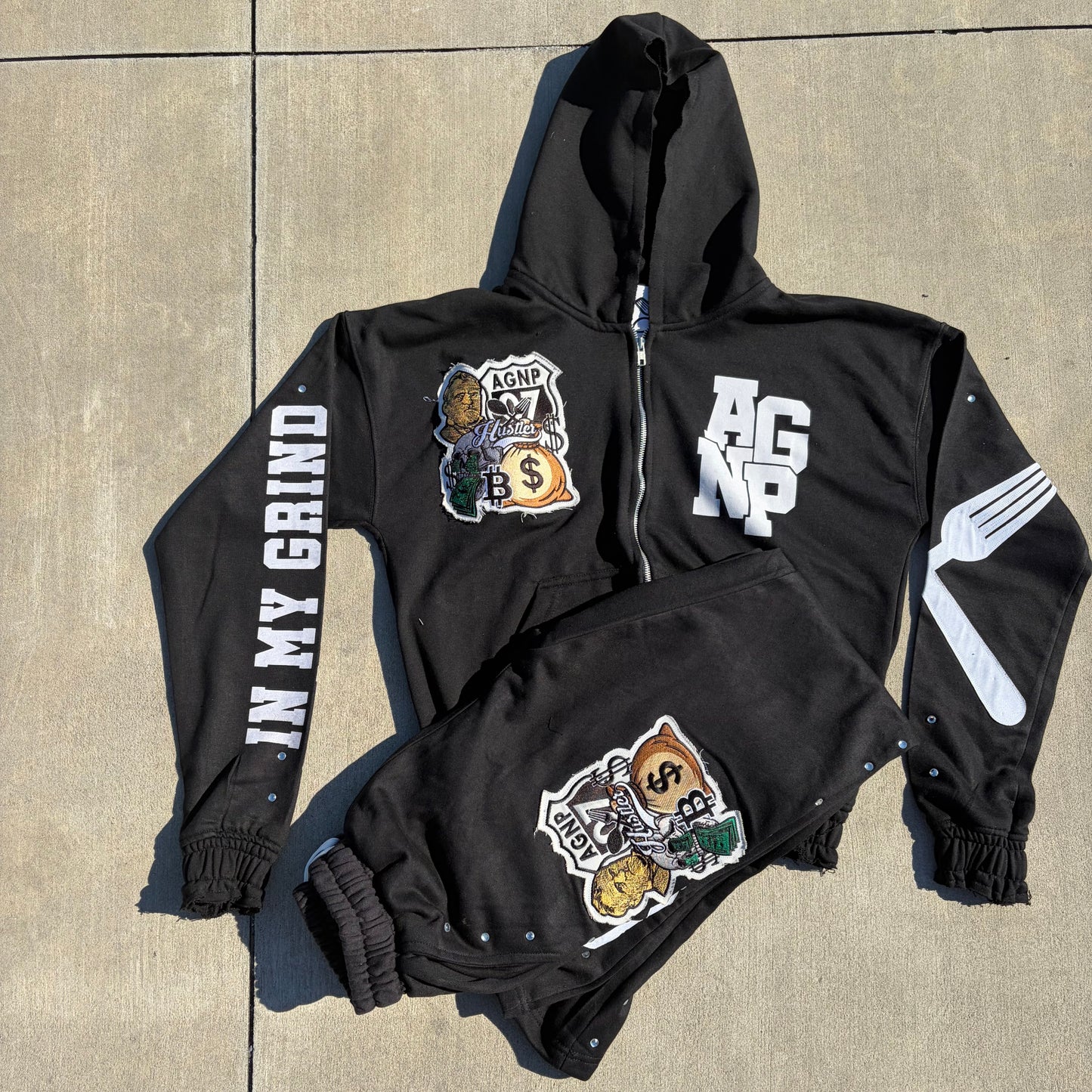 AGNP LONG PANTS HOODIE SET