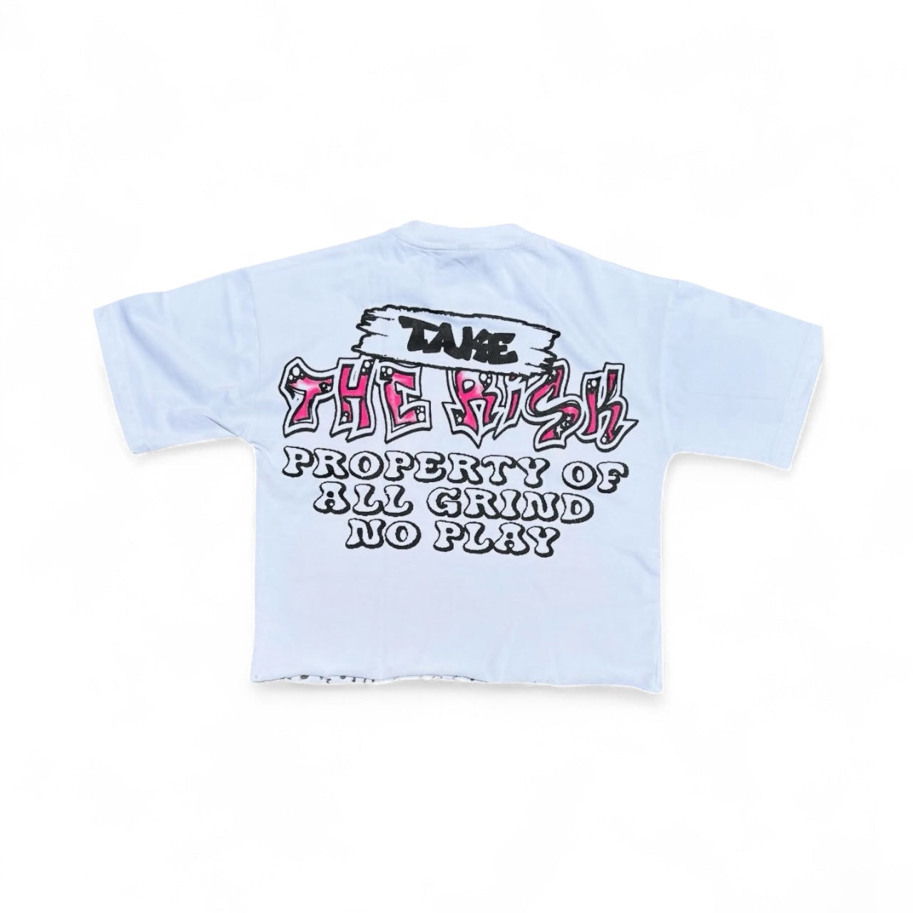 TAKE THE RISK CROP TEE