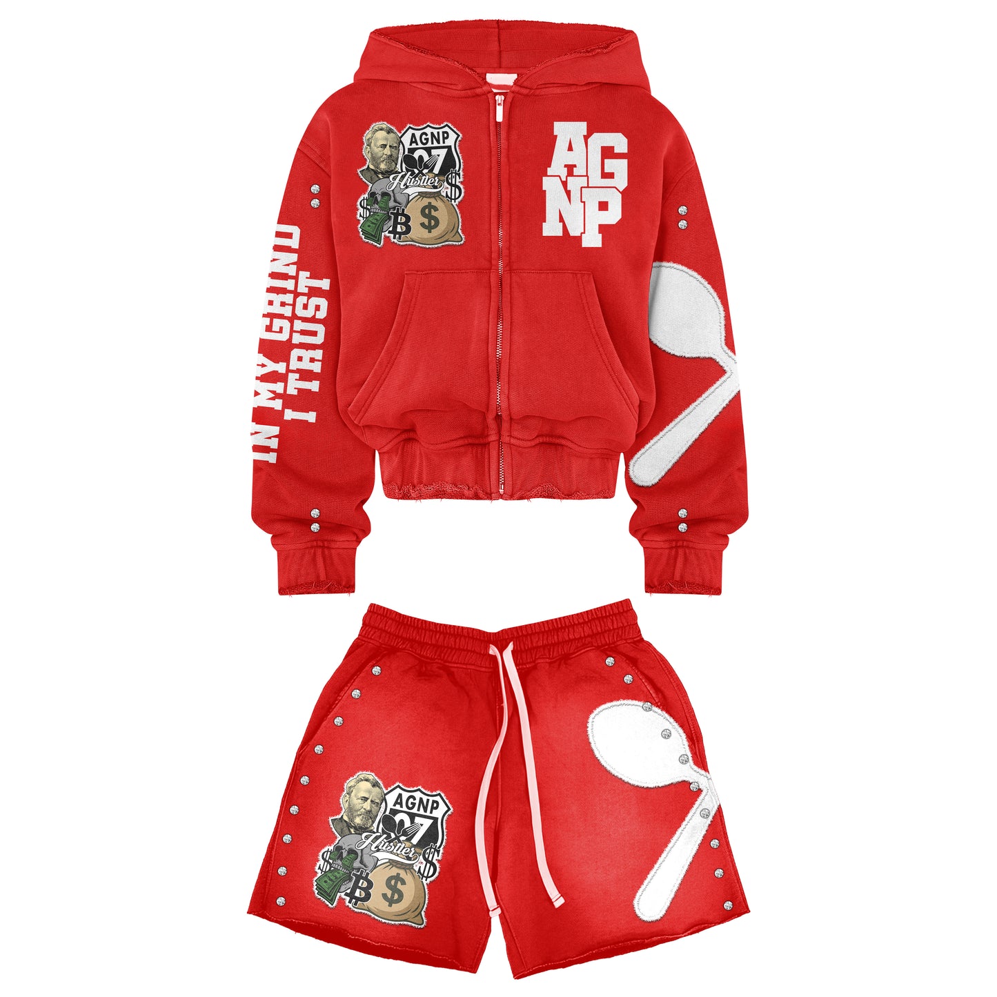 AGNP EXCLUSIVE HOODIE SWEATER SHORT SETS