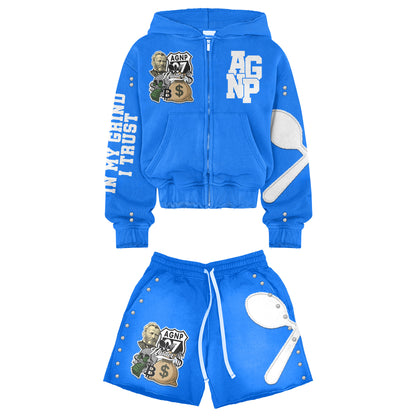 AGNP EXCLUSIVE HOODIE SWEATER SHORT SETS